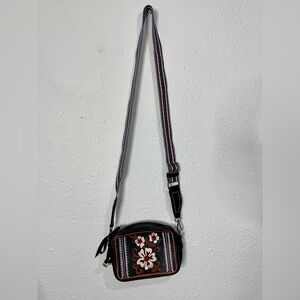 BRIGHTON Jade Leather Embroidered Crossbody Bag NWT